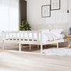 vidaXL Bedframe massief hout wit 180x200 cm