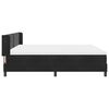 vidaXL Boxspringbed met matras Zwart 200 x 200 cm Polyester