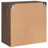vidaXL Wandkast met glazen deuren 68x37x68,5 cm bruineikenkleurig