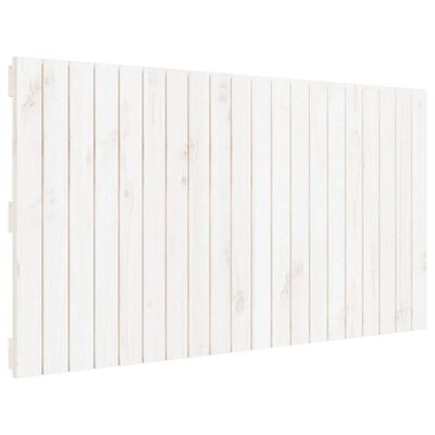 vidaXL Wandhoofdbord 127,5x3x60 cm massief grenenhout wit