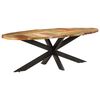 vidaXL Eettafel 240x100x75 cm massief gerecycled hout