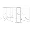 vidaXL Hondenkennel voor buiten 2x6x2 m gegalvaniseerd staal zilver