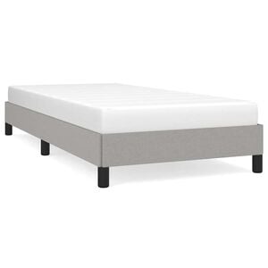 vidaXL Bedframe zonder matras 80x200 cm stof lichtgrijs