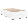 vidaXL Boxspring met matras kunstleer wit 120x200 cm