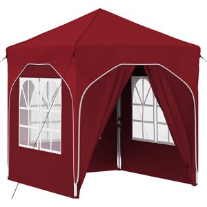 vidaXL Pop-up partytent 192 x 192 x 245 cm Bordeauxrood