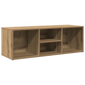 vidaXL Schoenenopbergbank 105x35x35 cm bewerkt hout artisanaal eiken