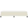 vidaXL Bedframe met matras Cr&egrave;me 80 x 200 cm Stof