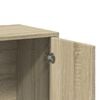 vidaXL Dressoir 60x31x70 cm bewerkt hout sonoma eikenkleurig