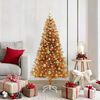 vidaXL Kerstboom met 150 LED met standaard Goud 150 cm PET