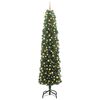 vidaXL Kunstkerstboom Groen 240 cm PVC en Staal en Kunststof