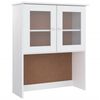 vidaXL Hoge kast ALTA 77x35x188 cm massief grenenhout wit