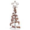 vidaXL LED-kerstboom met kerstballen 80 LEDs warm wit 120 cm