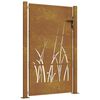 vidaXL Poort grasontwerp 100x150 cm cortenstaal