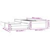 vidaXL Bedframe met lades wit 100x200 cm