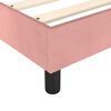 vidaXL Boxspring met matras fluweel roze 160x200 cm
