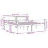 vidaXL Bedframe met hoofdeinde 2 pcs Wasbruin Massief Vurenhout