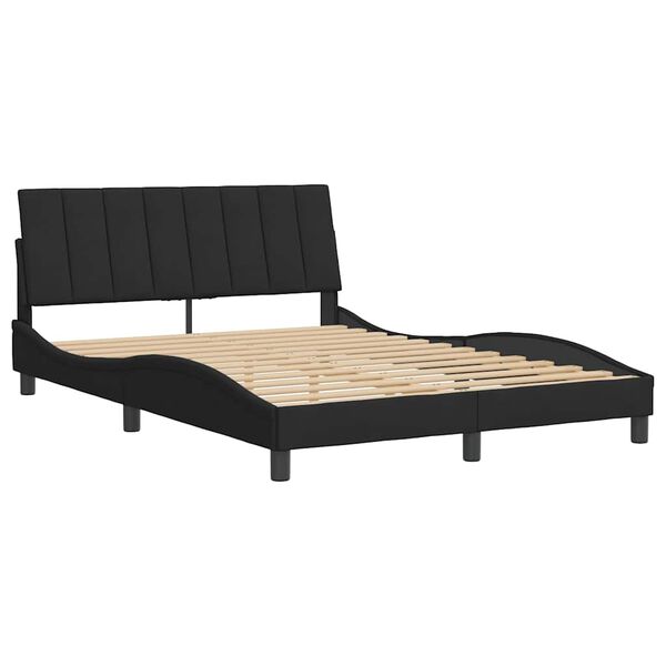 vidaXL Bedframe zonder matras "Hanko" 120x200 cm fluweel zwart