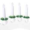vidaXL Kerst Kaarsenboog met 10 LED Kaarsen Wit 47 x 5 x 29 cm