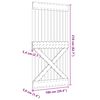 vidaXL Deur NARVIK 100x210 cm massief grenenhout