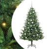 vidaXL Artificial Pre-lit Kerstboom met Ballenset Groen 150 cm