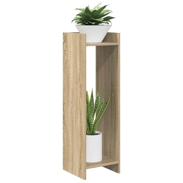 vidaXL Plantenstandaard Sonoma Eiken 30 x 30 x 100 cm Bewerkt hout