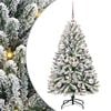 vidaXL Kunstkerstboom 120 cm 150 LED's Warmwit PVC en staal