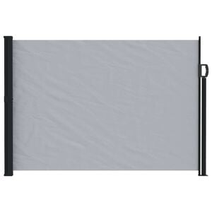 vidaXL Uittrekbaar Zijscherm 500 x 160 cm Polyester Rechthoekig Grijs