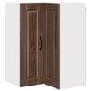 vidaXL Wandhoekkast PORTO Bruin Eiken 57 x 57 x 80 cm Bewerkt hout