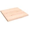 vidaXL Wandschap 40x40x2 cm onbehandeld massief eikenhout