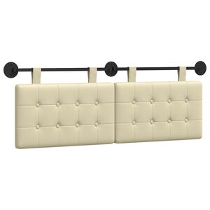 vidaXL Hangend hoofdbord Nep Leer