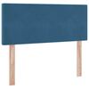 vidaXL Opslag bed met matras Donkerblauw 120 x 200 cm Fluweel