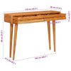 vidaXL Wandtafel met lade Bruin 110 x 30 x 80 cm Massief Acaciahout