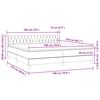 vidaXL Boxspring met matras fluweel donkergroen 180x210 cm