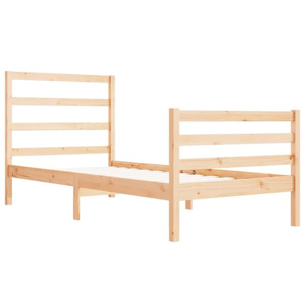 vidaXL Bedframe massief grenenhout 90x190 cm