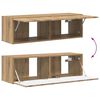 vidaXL Tv-meubelset Wandgemonteerd 3 pcs Artisan Eiken Bewerkt hout