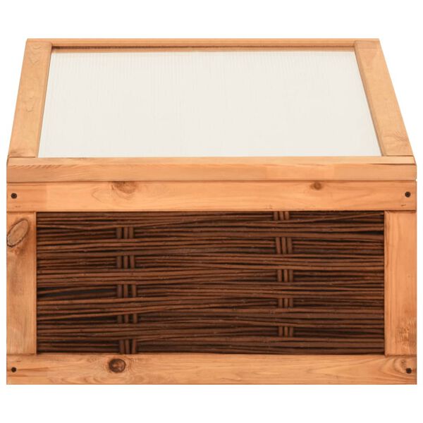 vidaXL Broeikas 60x80x45 cm massief grenenhout en wilg