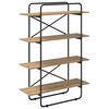 vidaXL Boekenrek 4-laags 100 x 35 x 140 cm PB Artisanaal eiken