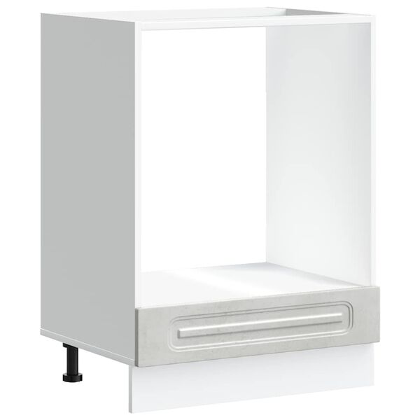 vidaXL Ovenkast Kalmar bewerkt hout betongrijs