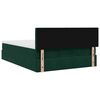 vidaXL Ottoman bed met matras 140x200cm fluweel donkergroen