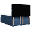 vidaXL Boxspring met matras stof blauw 140x200 cm
