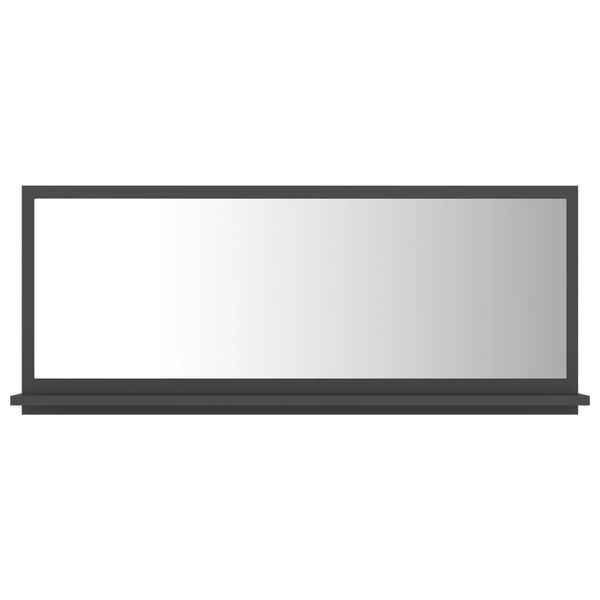 vidaXL Badkamerspiegel 90x10,5x37 cm spaanplaat grijs