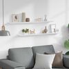 vidaXL Wandschappen 2 st 100x9x3 cm hoogglans wit
