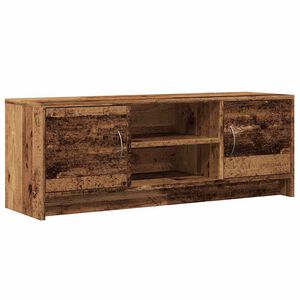 vidaXL Tv-meubel 102x30x37,5 cm bewerkt hout oud houtkleurig
