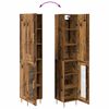 vidaXL Hoge kast 2 pcs Oud Hout Bewerkt hout