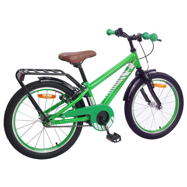vidaXL Kinderfiets 18 Inch voor 5-7 jaar Groen