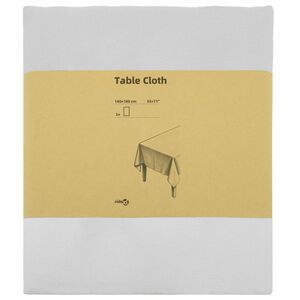 vidaXL Tafelkleed 5 st Rechthoekig Wit 140 x 180 cm Polyester
