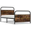 vidaXL Bedframe zonder matras bewerkt hout gerookt eiken 90x190 cm