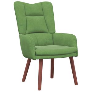 vidaXL Fauteuil Lichtgroen 63 x 67 x 94 cm Fluweel
