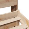 vidaXL Bed met boekenkast zonder matras massief grenenhout 90x200 cm