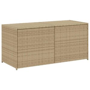 VidaXL Tuinbox 283 L poly rattan gemengd beige